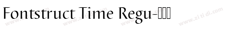 Fontstruct Time Regu字体转换
